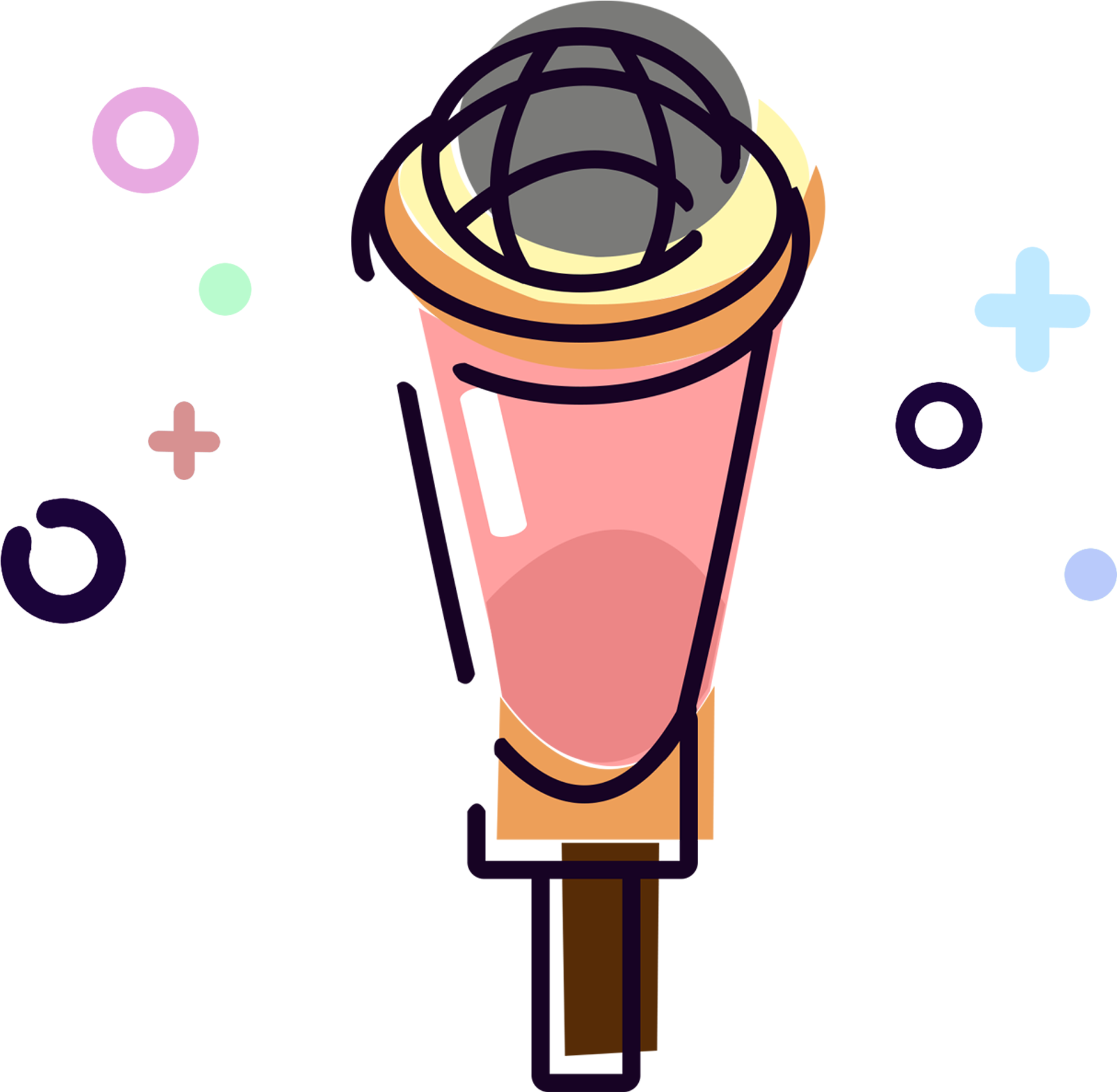 Mbe Codzienne Potrzeby Mikrofon Rysunek Png I Psd Clipart (2000x2000), Png Download