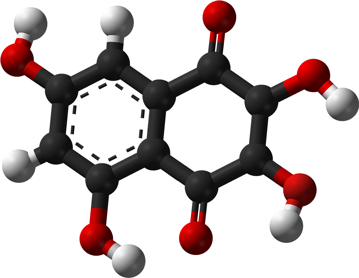 Spinochrome B 3d Balls - Polystyrene Molecule Clipart (1333x1056), Png Download