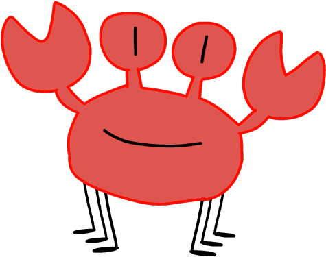 Cancer Crab - Cartoon Clipart (645x484), Png Download