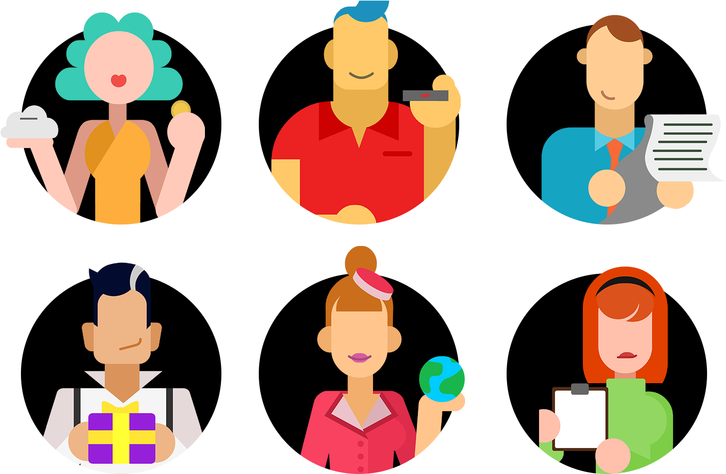 A Few Client Illustrations I Made For The Pumika Office Clipart (1500x1045), Png Download