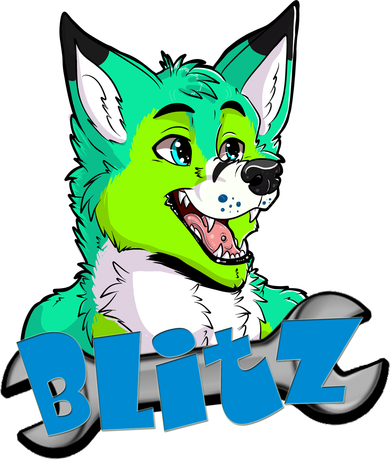 Blitz Badge - Cartoon Clipart (1300x1532), Png Download
