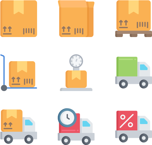 Shipping And Delivery - Blå Bil Clipart (600x564), Png Download