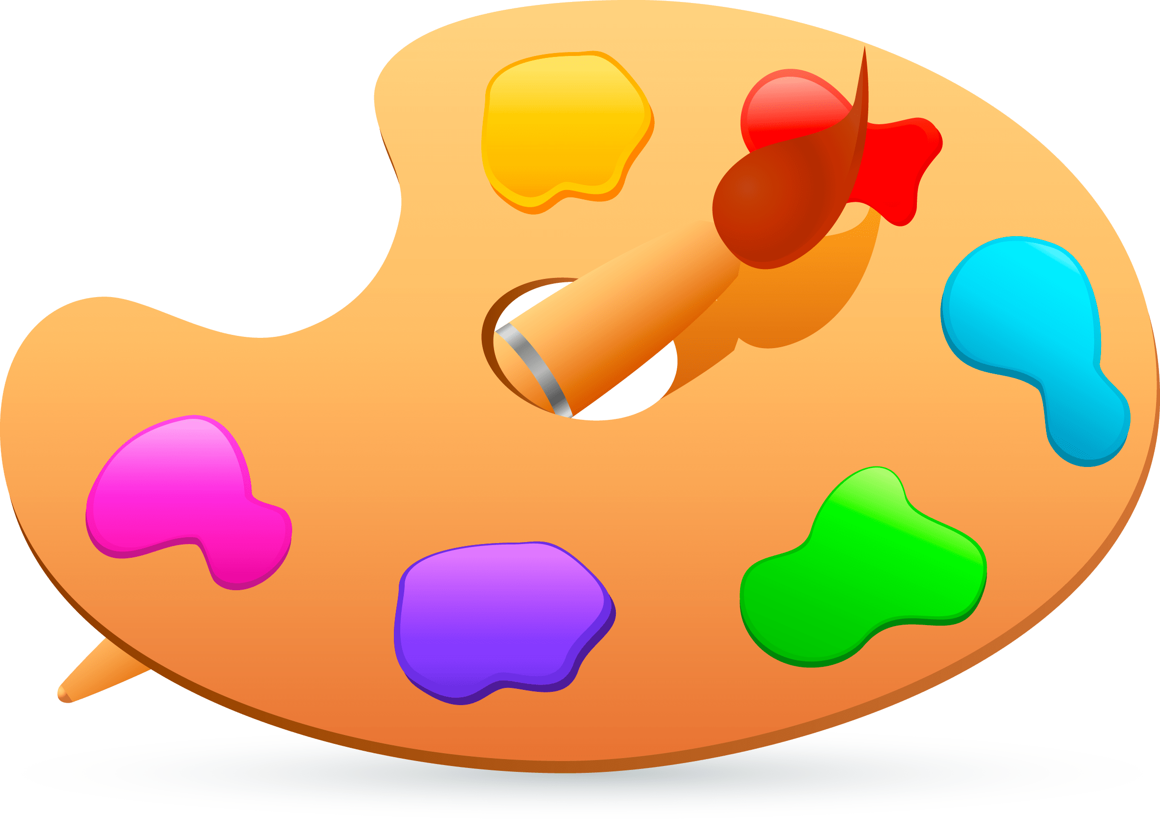 Cliparts - Color Palette - Png Download (2362x1670), Png Download