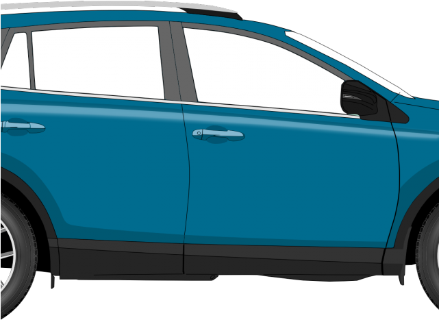 Blue Car Clipart Land Vehicle - Blue Car Png Icon Transparent Png (640x480), Png Download