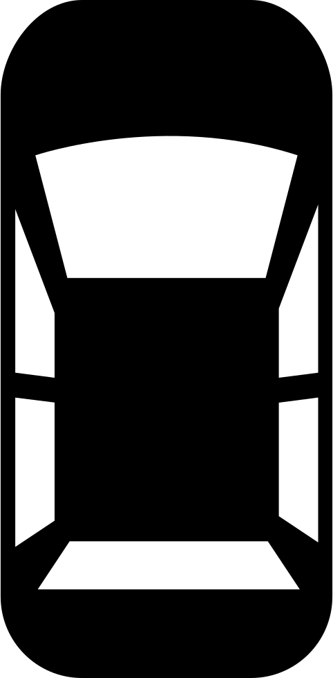 Car Top View Png Clipart (482x980), Png Download