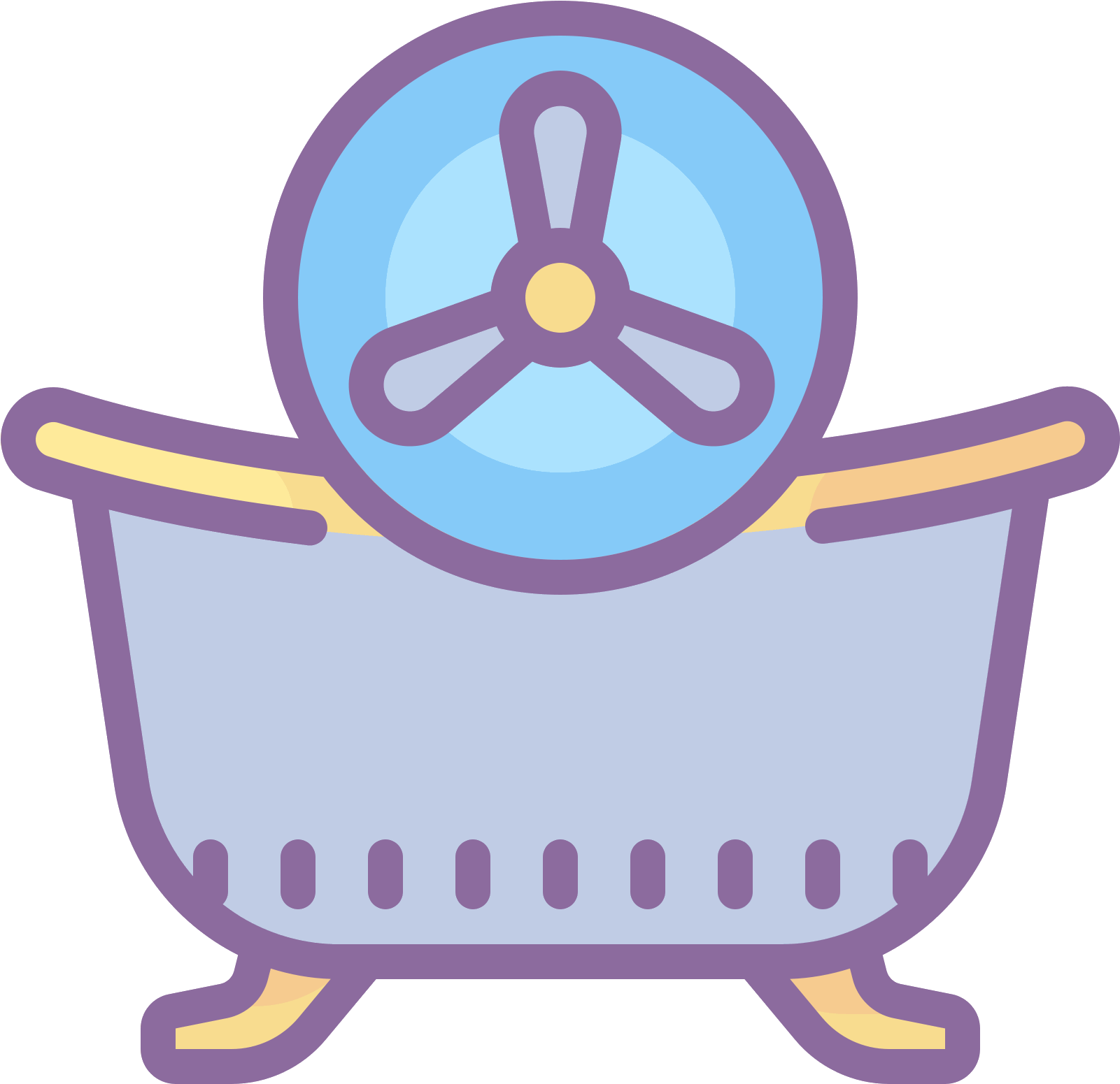 Badezimmer Ventilator Icon - Bathtub Clipart (1600x1600), Png Download