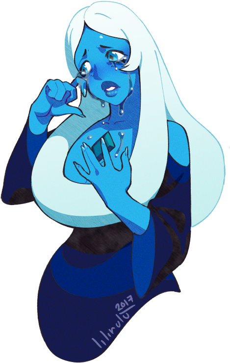 Blue Diamond - Cartoon Clipart (480x748), Png Download