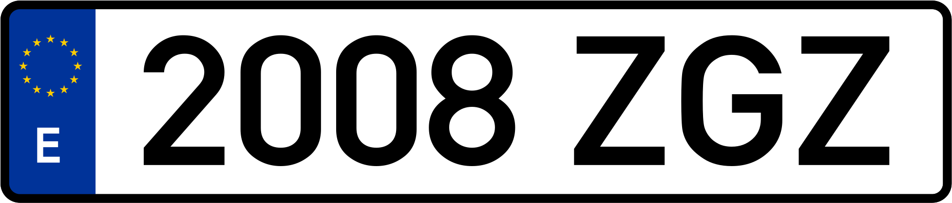 Calculate The Change Of Registration Of Your Country - Polish License Plate Clipart (2000x455), Png Download