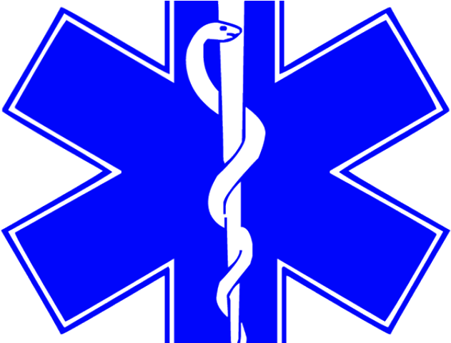 Doctor Symbol Clipart Hospital - Star Of Life Sticker - Png Download (640x480), Png Download