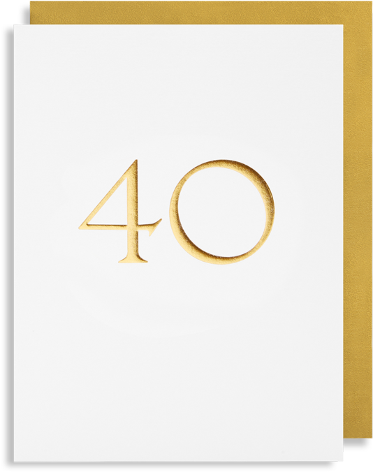 Age 40 Trafalgar Milestone Mini Card - Circle Clipart (956x1024), Png Download