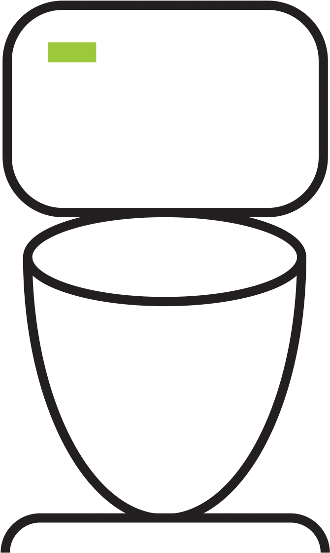 Full Bathroom - Circle Clipart (685x1144), Png Download