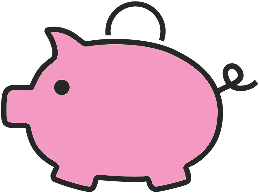 Discounts - Contact - White Piggy Bank Png Clipart (960x712), Png Download
