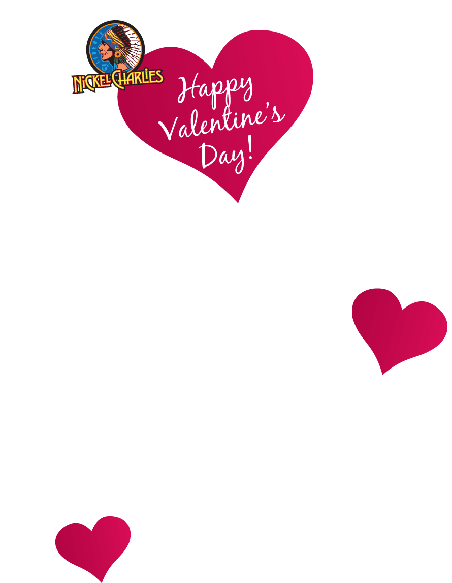 Valentine's Day At Nickel Charlie's - Heart Clipart (942x1161), Png Download