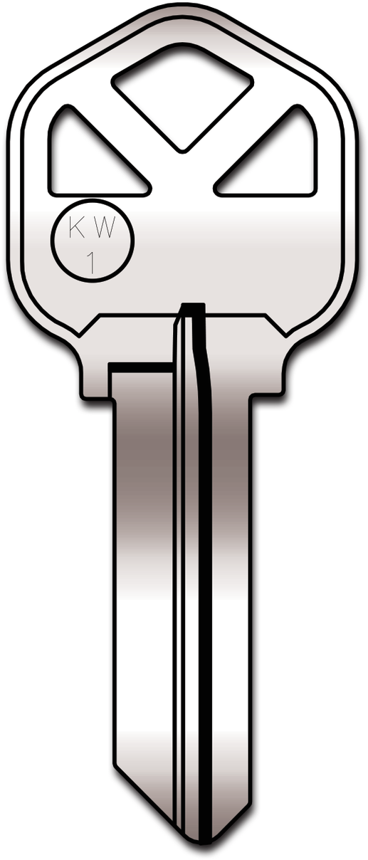 Kwikset Nickel Plated Kw1-np Clipart (676x1280), Png Download