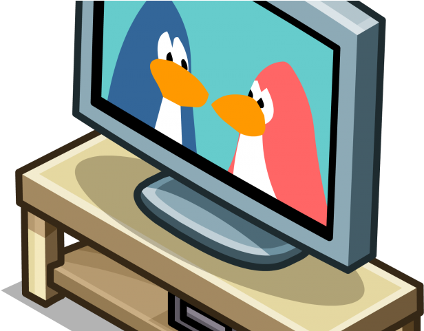 Table Clipart Tv Cabinet - Tv Stand Cartoon - Png Download (640x480), Png Download