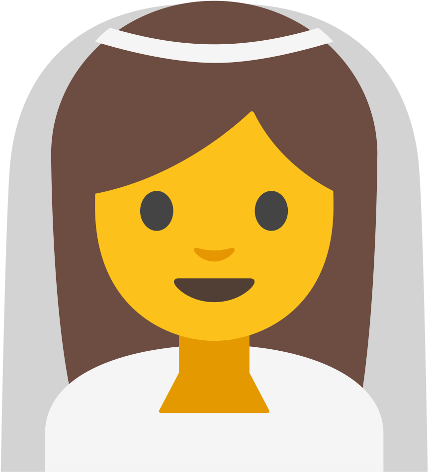 Open - Emoji Noiva Clipart (1000x1000), Png Download