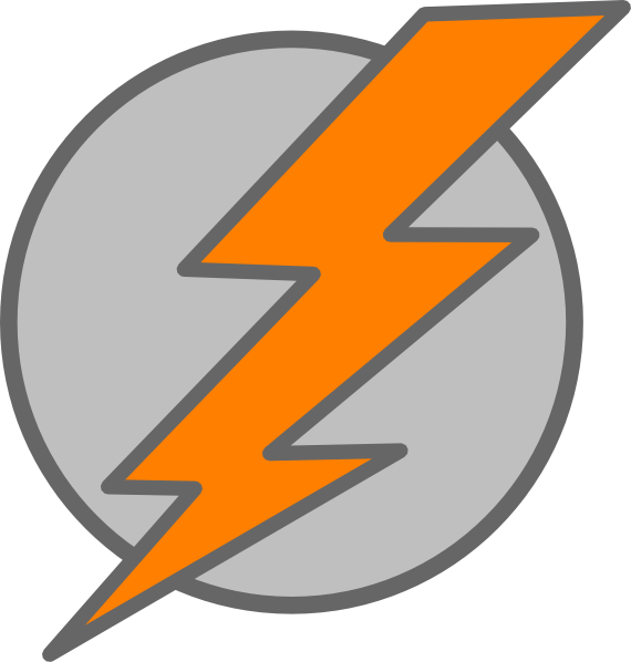 Thunder Bolt Plain Clip Art - Animated Gif Lightning Bolt Icon - Png Download (570x598), Png Download