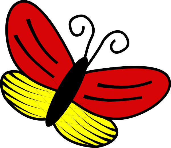 This Free Clip Arts Design Of Butterfly Png Transparent Png (600x518), Png Download