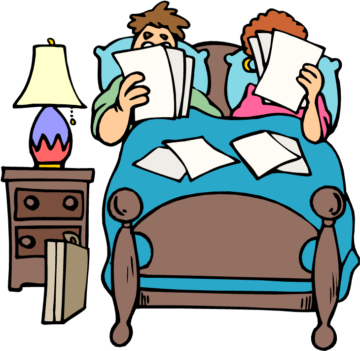 Clipart Of Bedroom, Getting And Someone - Png Download (750x730), Png Download