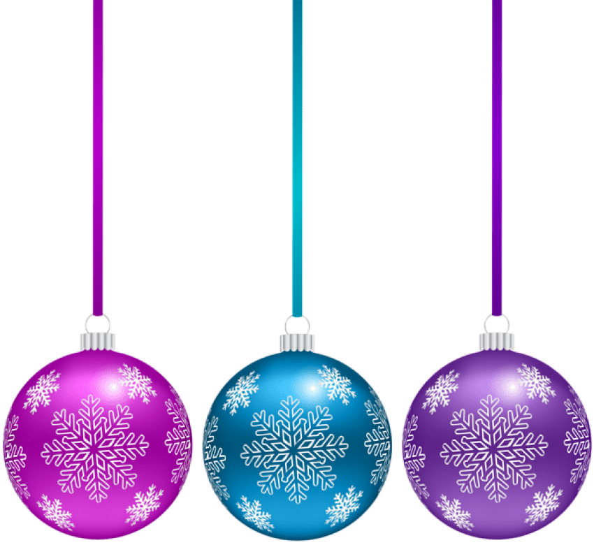 Free Png Christmas Ball With Snowflakes Set Png Png - Clip Art Transparent Png (850x780), Png Download