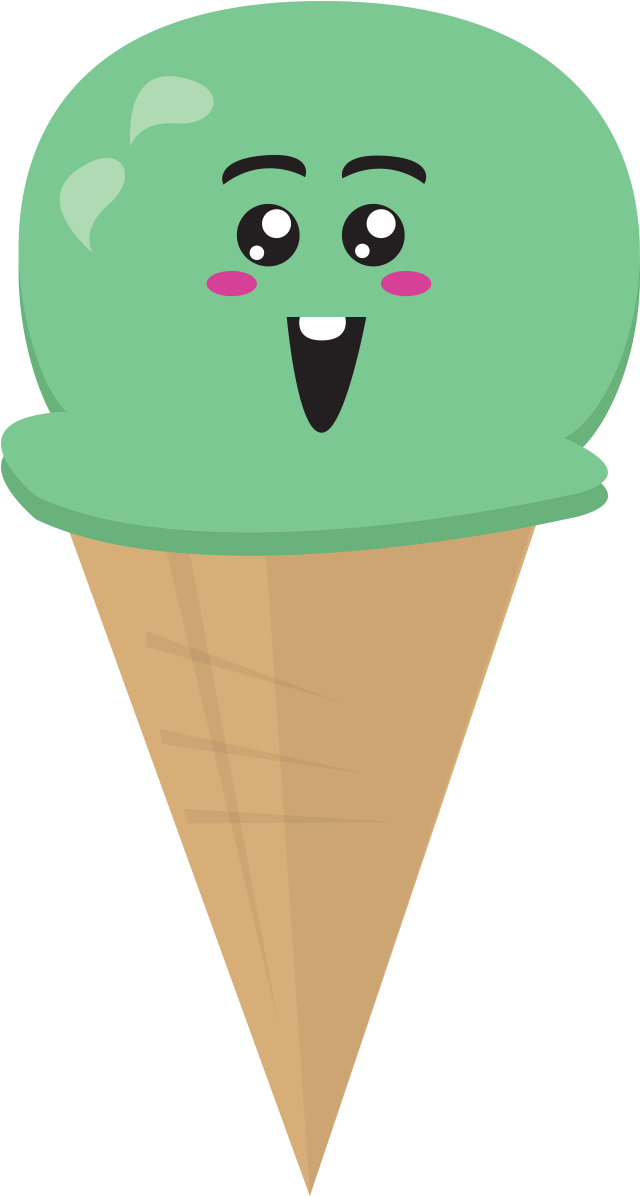 Icecream Cupcake Cookie Cakepop Kawaiikakes - Ice Cream Cone Clipart (1200x1200), Png Download