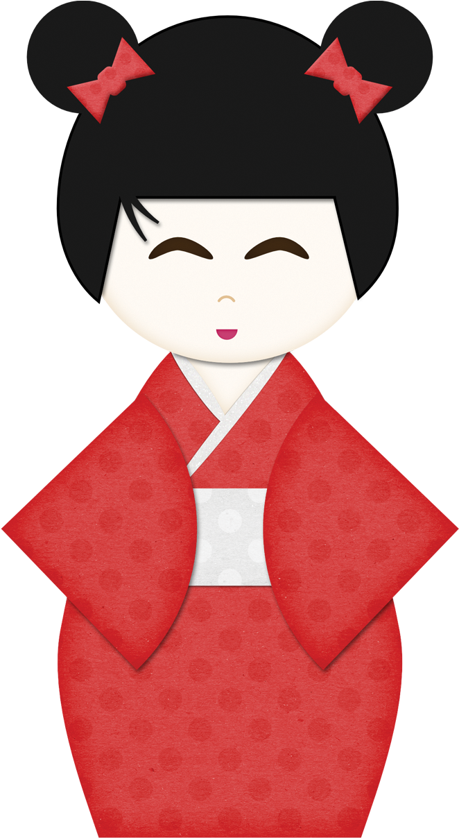 Japanese Party Clip Art Oh My Fiesta For Ladies Kawaii - Japonesa Minus - Png Download (670x1216), Png Download