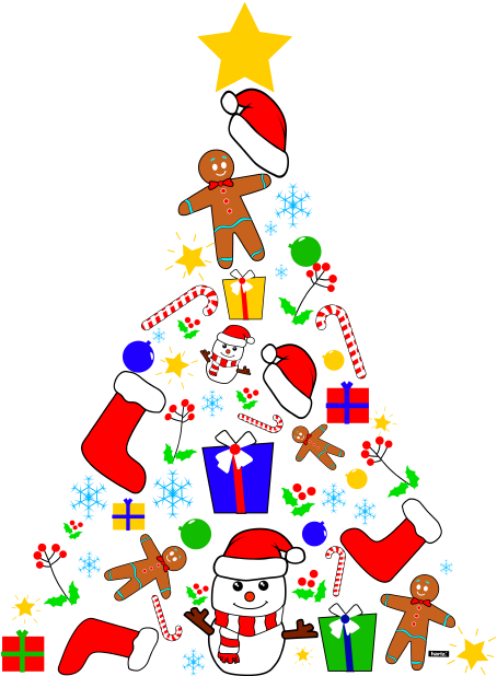 Unsere Farben - Christmas Tree Clipart (500x700), Png Download