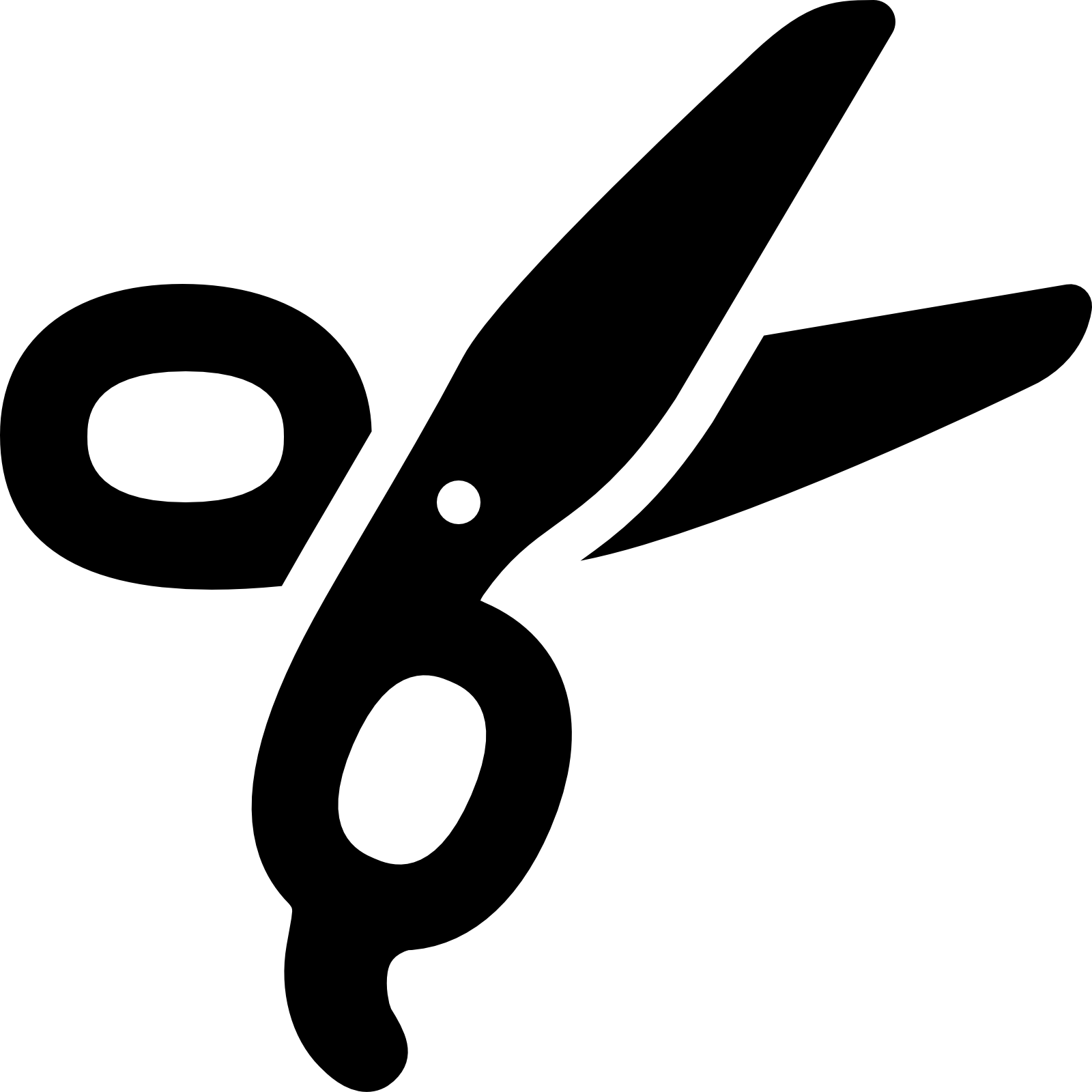 Eye Pencil And In Color - Black Scissors Logo Clipart (1600x1600), Png Download