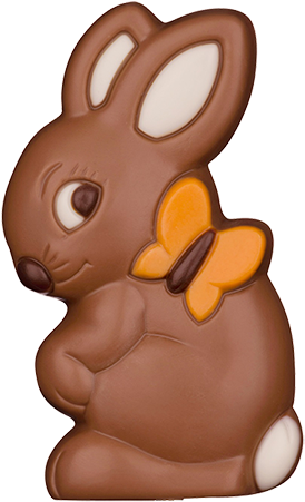 Relief Hase Mit Schmetterling - Schokohase Clipart (600x600), Png Download