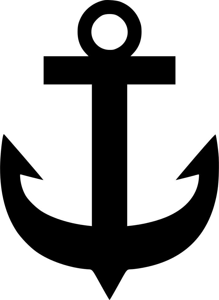 Svg Png Icon Free - Anchor Clipart Transparent Png (714x980), Png Download