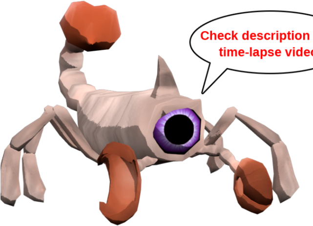 Hermit Crab Clipart Chibi - Cartoon - Png Download (640x480), Png Download