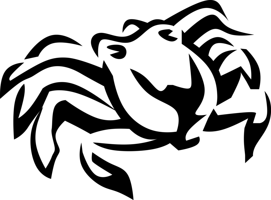 Vector Illustration Of Decapod Marine Crustacean Crab Clipart (948x700), Png Download