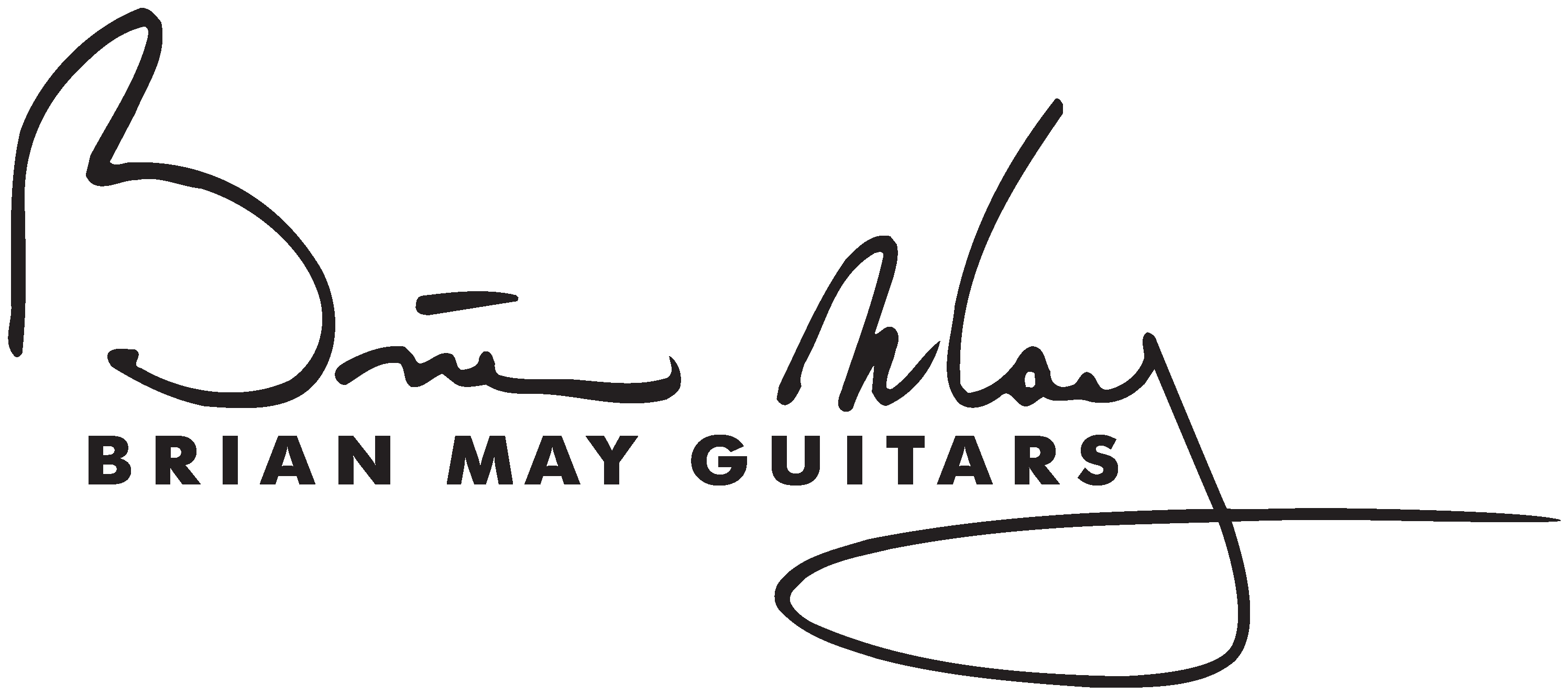 Brian May Guitars Logo - Brian May Clipart (3100x1400), Png Download