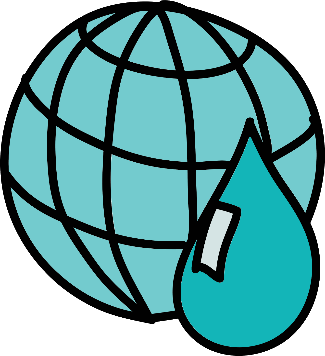 Water Resources Of The Earth Icon - Worldwide Icon Png Clipart (1600x1600), Png Download