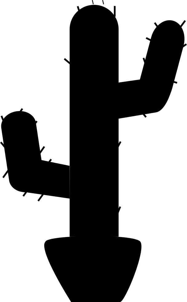 Png File Svg - Kaktus Icon Png Transparan Clipart (608x980), Png Download