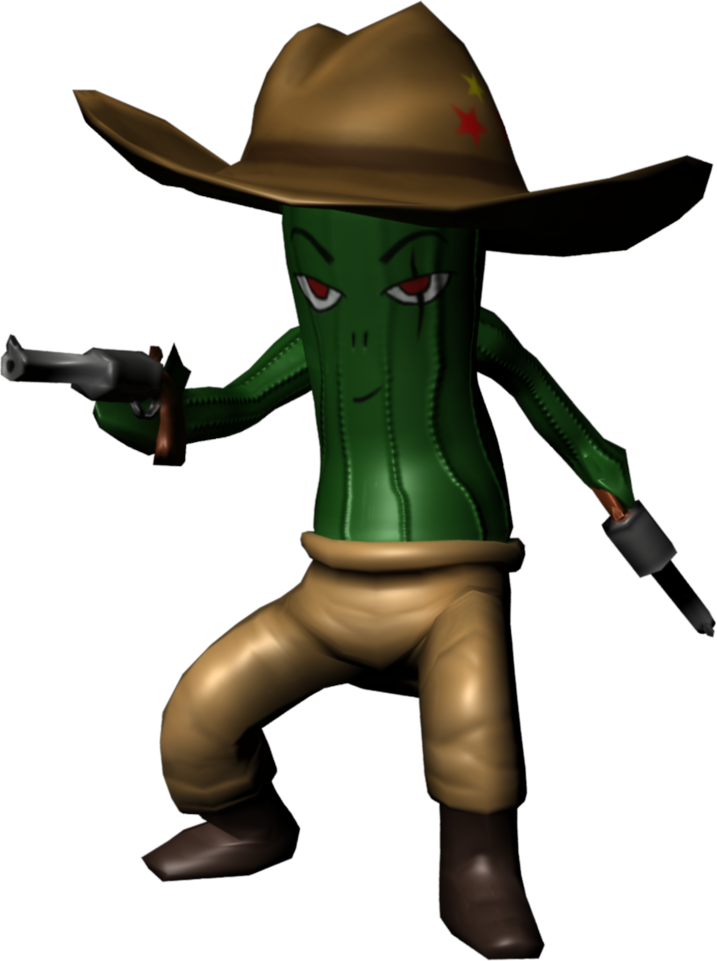 Kaktus Is A Sentient Cactus And A Fan Of Gory Fighting - Cartoon Clipart (717x961), Png Download