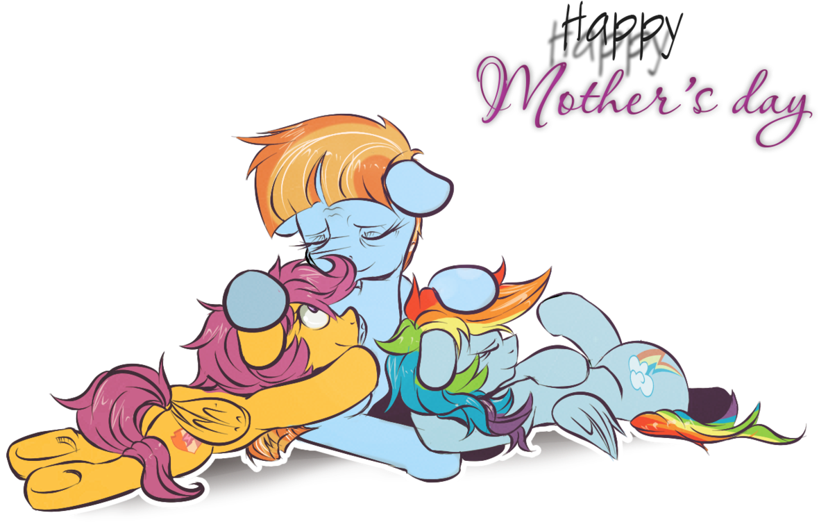 Artist Redheadfly Eyes Closed Female Mare Ⓒ - All Mlp Moms Clipart (1280x914), Png Download