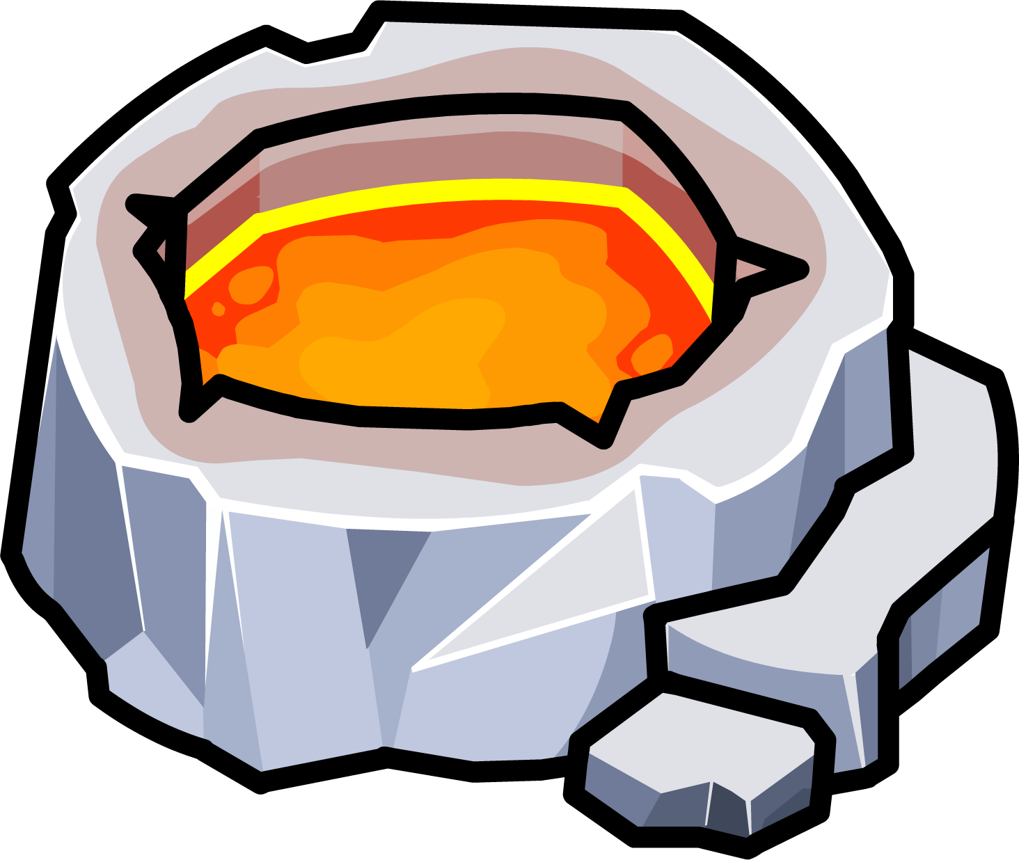 Hot N'cold Crater Clipart (1464x1236), Png Download