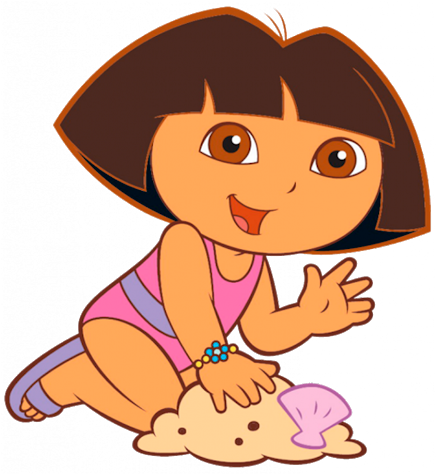 Dora The Explorer Png - Dora La Exploradora Playa Clipart (620x496), Png Download