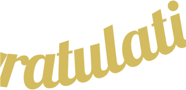 Ribbon Clipart Congratulation - Calligraphy - Png Download (640x480), Png Download