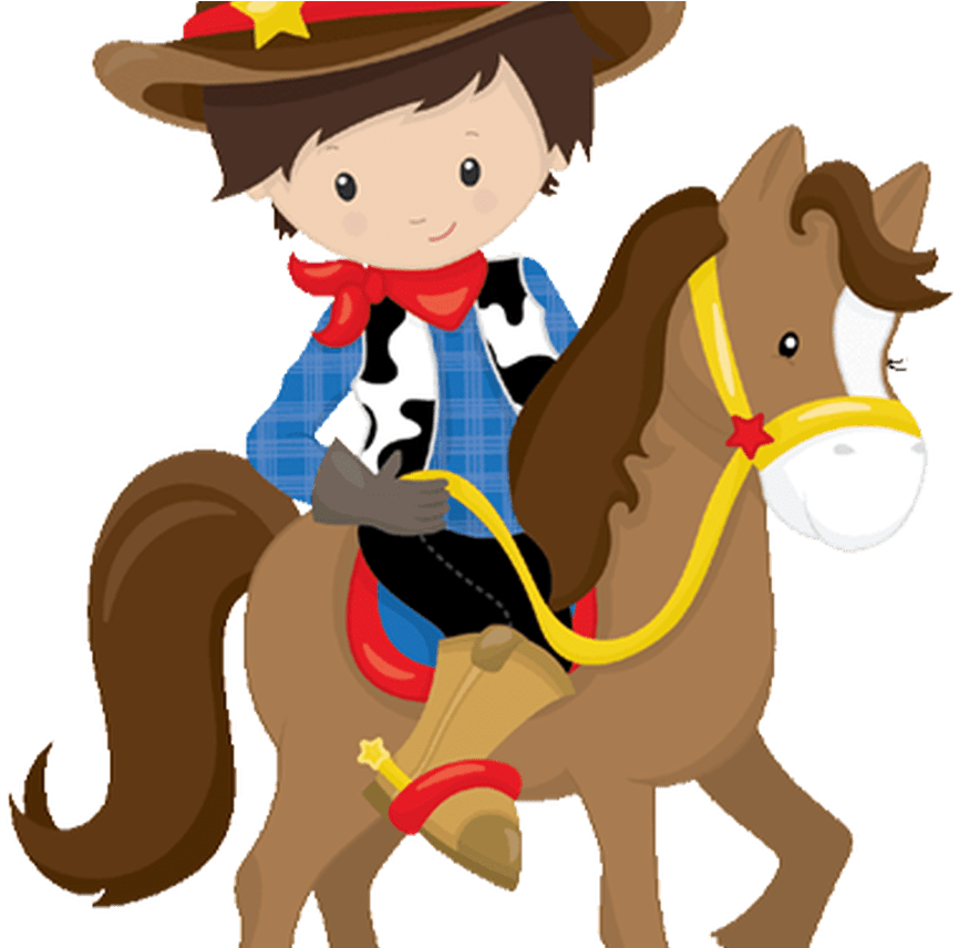 Age 6 With Clipart Birthday Invitation All Colors - Cowboy Themed Photo Booth - Png Download (1368x855), Png Download