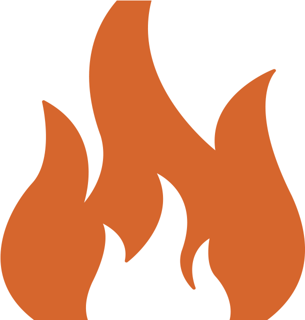 Burn Baby Burn - Silhouette Flames Black Clipart (800x640), Png Download