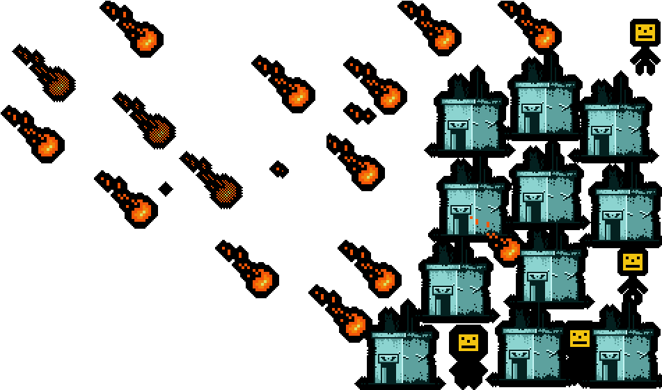 Fireballs On The Houses,cats And Human Clipart (1000x560), Png Download