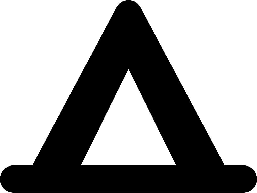 Png File Svg - Tent Clip Art Black Transparent Png (980x736), Png Download