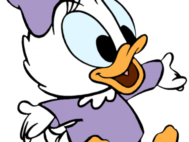 Baby Animal Clipart Disney - Baby Daisy Duck Png Transparent (640x480), Png Download