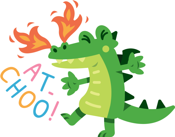Cute Dancing Dragon Clipart (618x618), Png Download
