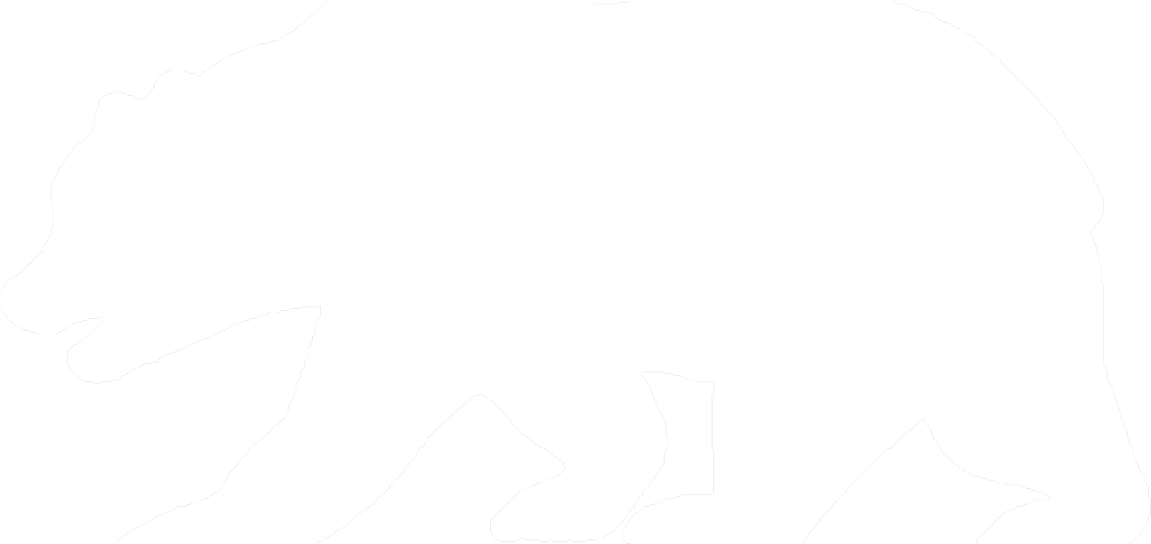Bear Only White - Silhouette Clipart (1400x601), Png Download