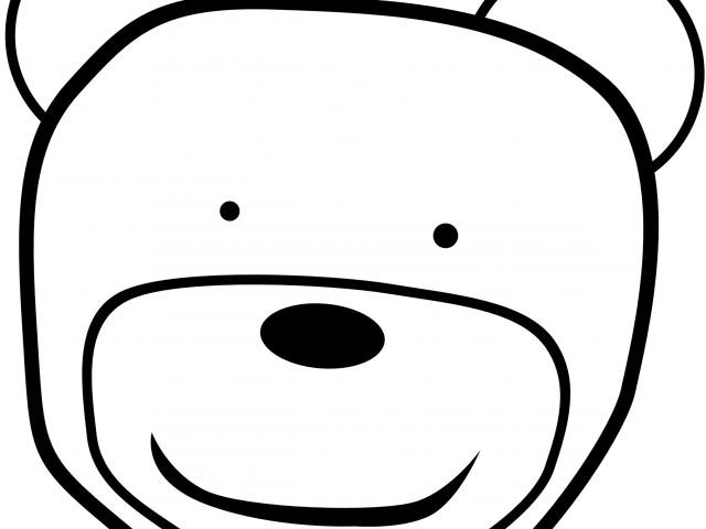 Black Bear Clipart Teddy Bear - Cartoon - Png Download (640x480), Png Download