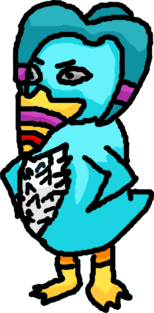Slick, The Most Notable Huff Puffin Clipart (542x1098), Png Download