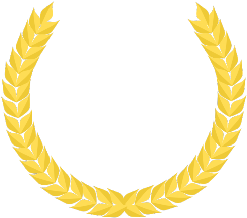 Golden Clipart Laurel Wreath - Png Download (640x480), Png Download